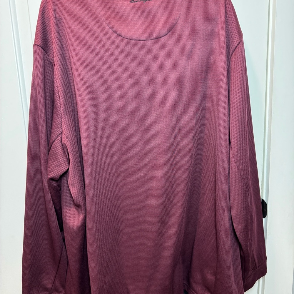 Ben Hogan Performance Golf 1/4 Zip Red Pullover Men's 2XL Micro Jacquard Cover - Picture 7 of 16